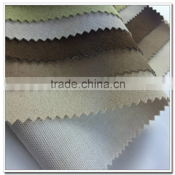 POLY96% SPAN4% Strech Suede Fabric Wholesale for Jacket photo-2
