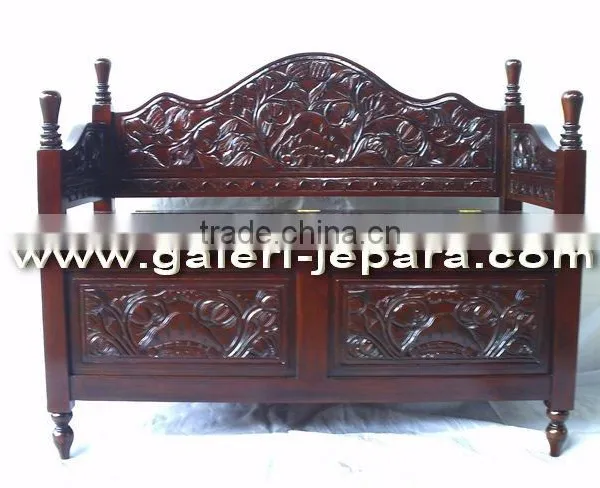 Antique Reproduction Furniture - Stool Ottoman Storage Bench