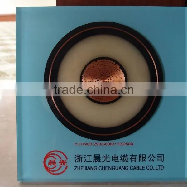 500kV Longitudinal Water-resistant Power Cable of XLPE Insulated Corrugated Aluminum-sheathing PE Sheathed Power Cable photo-4