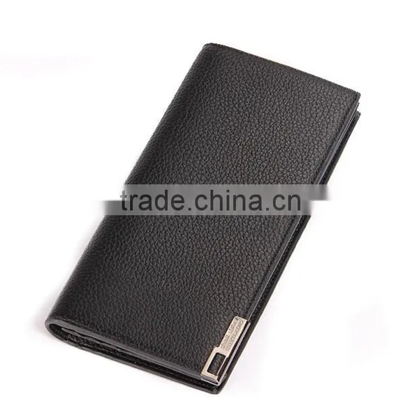 New Mens Leather Bifold Long Wallet Purse Clutch Handbag Credit Card Holder photo-3