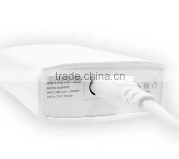 Usb Fast Charging Intelligent Charging IC 12A Muilt 6 Port USB Travel Charge With CE FCC ROHS photo-6