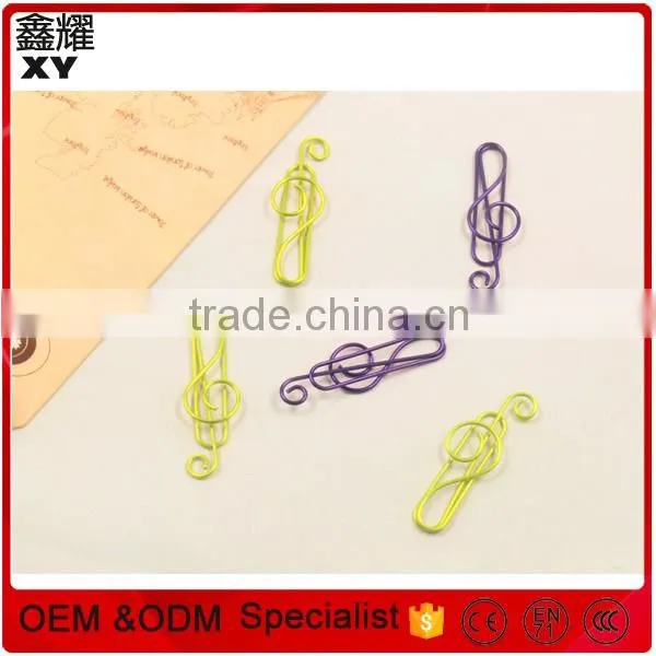 Promotional Music High Notes Shape Colorful Paper Clips