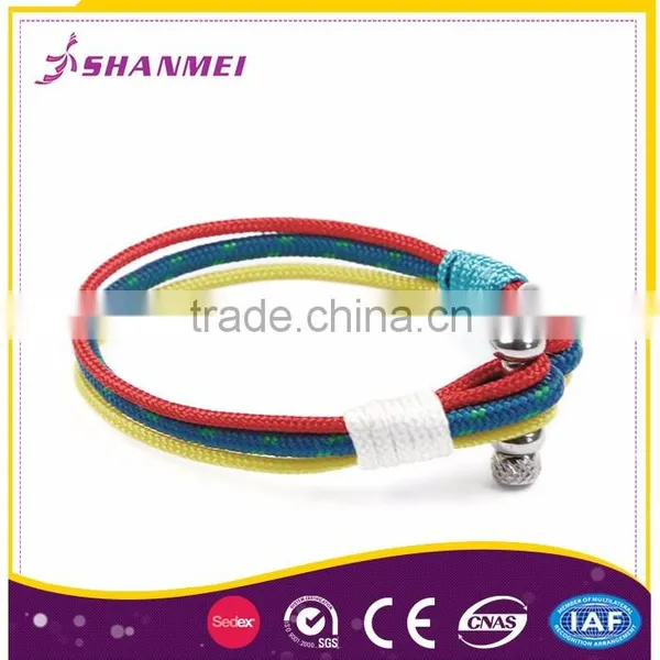 Strict Time Control Manufacturer Different Color Custom Rope Bracelet photo-3