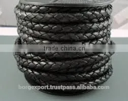 6mm Braided Leather Cords From BORG EXPORT / Braided Leather Cord 6 mm photo-3