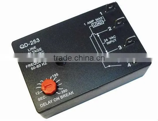 QD-253 Post Purge Timer / off Delay Timer / Time Delay 12-390 Seconds Adjustable
