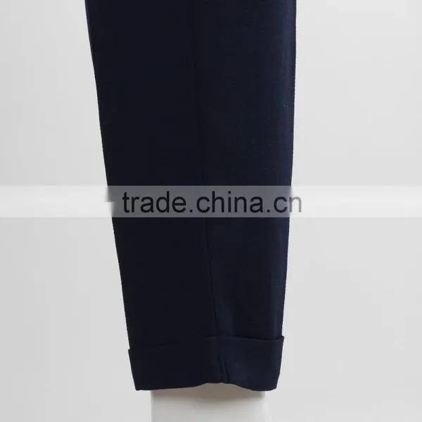 F5S30043 Casual Dark Blue Women Slacks photo-6