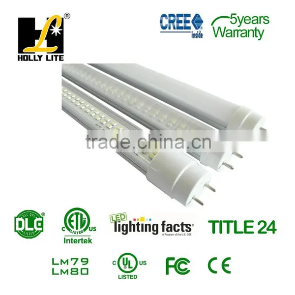 Dimmable Motion Sensor led tube t8, DLC listed T5 LED tube 12w 15w 18w