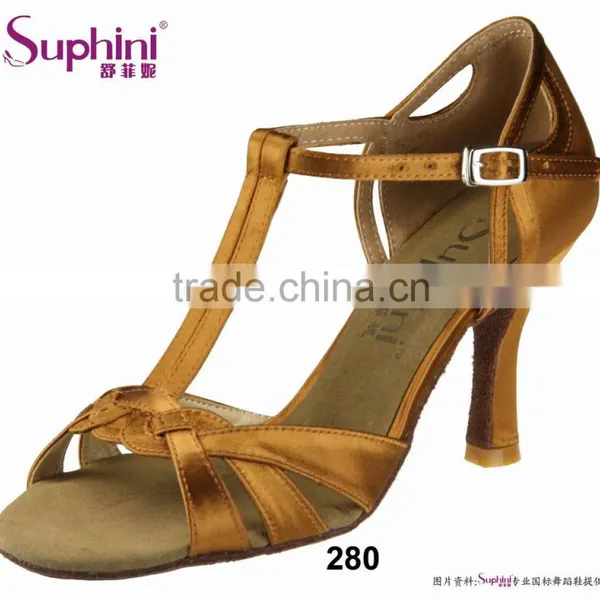 Latin Dance Shoes Gold for Women Fashion Dance Shoes photo-2