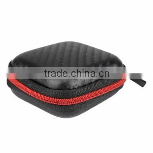 Portable Storage Square Earphone Bag / Earphone Cable Organizer / Earphone Storage Case photo-3