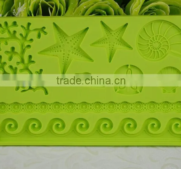 2016 New Products Silicone Lace Mat , Soft Fondant Cake Tools photo-4
