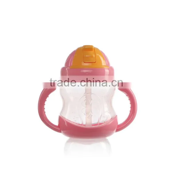 Export Easy to Grip Plastic pp Training Drink Straw Bottle for Baby Child photo-5