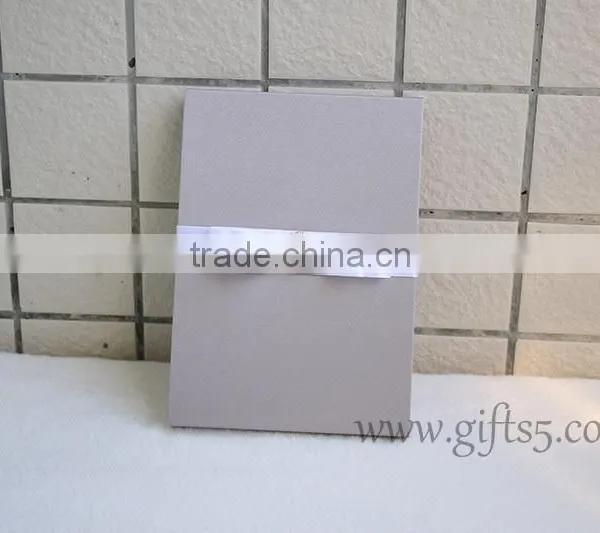 Luxury Wedding Invitation Boxes With Pearl Ribbon photo-2