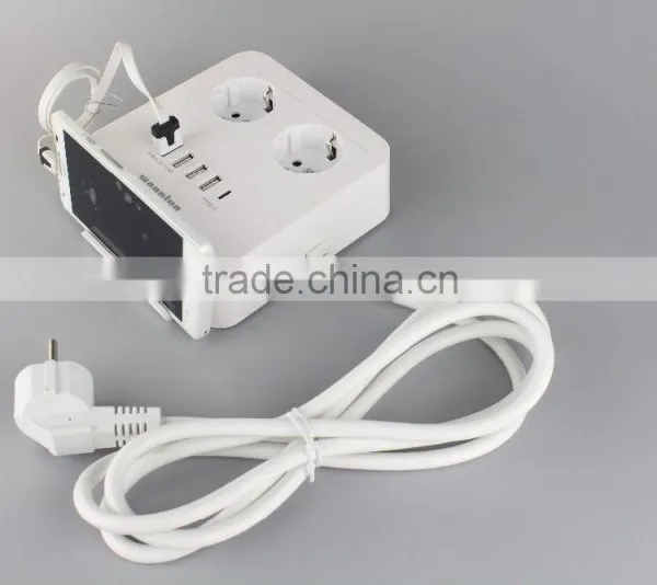 New Arrival CE VDE Approved 2 Schuko Type Charging Outlets With Phone Holder Suitable for Home/office photo-5