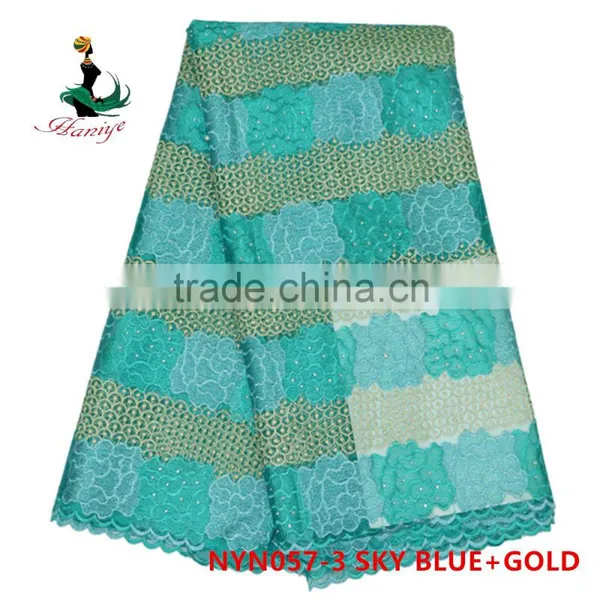 2016 Haniye High Quality Fashion African Tulle Lace Fabric/tulle Lace French Net Lace/NYN57 photo-4