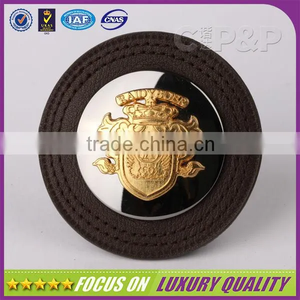 Two Colour Metal Plating Jacket High Quality Metal Label photo-3