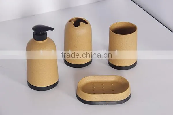 Colourful Eco-friendly pp Lime Green Bathroom Accessories Set photo-3