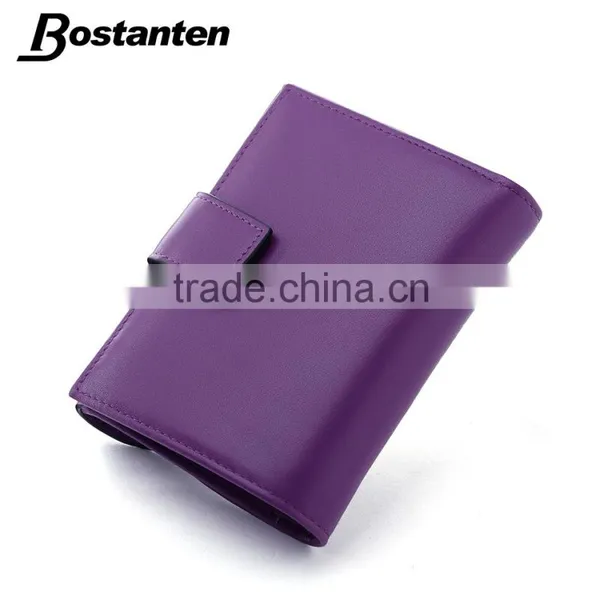 Custom Logo Leather Wallets Women Purse With Card Holder Slot photo-4