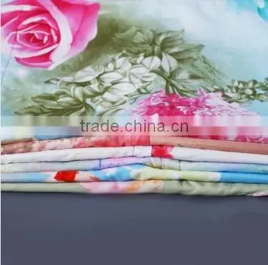New Style High Quality Plant Cashmere Photo Print Fabric for Bedding Set photo-3