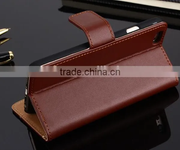 Geniue Leather Wallet Phone Case Stand for IPhone 6 photo-3
