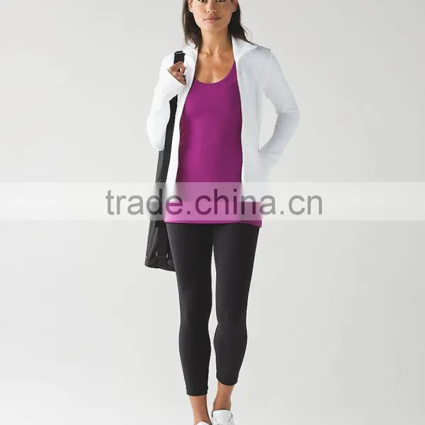 Custom Woman Yoga Gym Tank Top OEM Fabric Sublimation Sport Tank Top photo-3