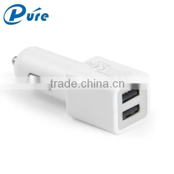 CE FCC ROHS Approved 2.4A/3.1A Quick Charge Car Charger 2 USB Port ABS+PC Material For IPhone 6 IPad Samsung photo-3