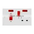 45A DP main switch +neon & 13A switched socket +neon