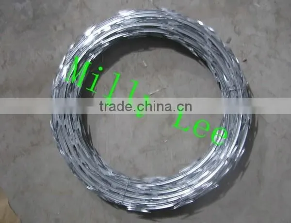 Dia 500mm Double Concertina Razor Barbed Wire Cross Razor Concertina Razor Barbed Wire(2.0-2.5mm) photo-6