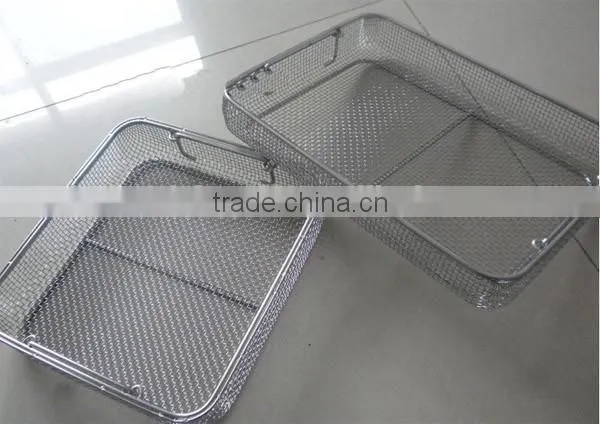 Fry Basket /cleaning Metal Baskets/drying Wire Basket /rack /medical Instrument Cleaning Baskets photo-2