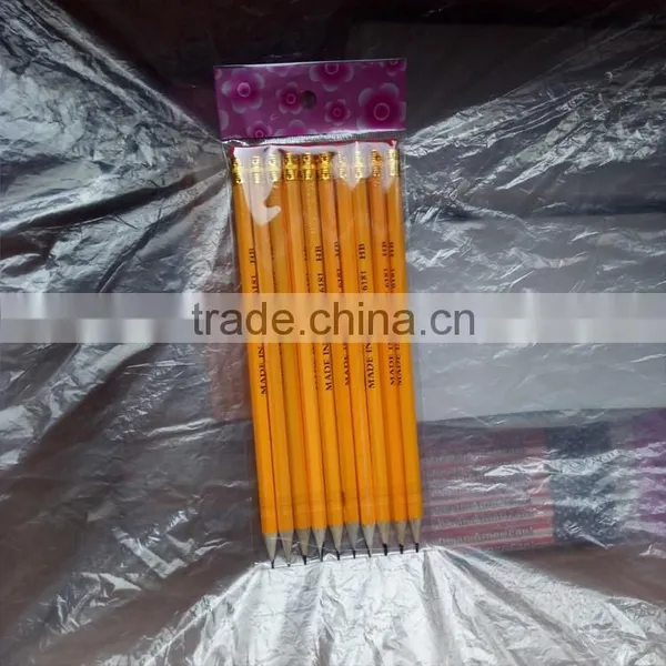 HB Filmed Wooden Pencil With Eraser photo-3