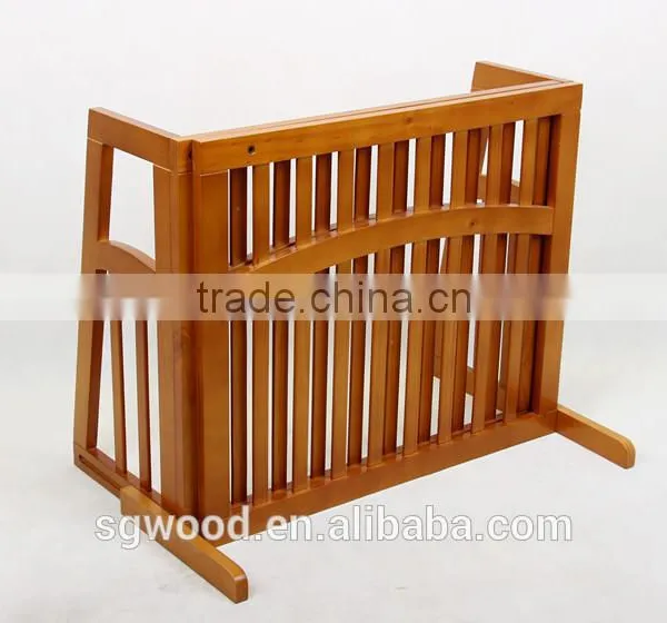 Professional Factory Top Quality 2 Panels Extended Wooden Pet Gate photo-4