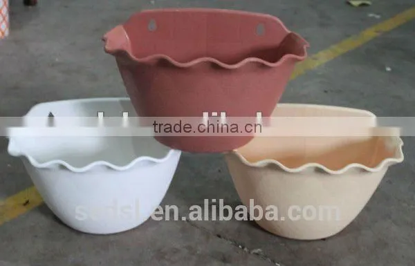 Decorative Plastic Ceramic Hanging Flower Pots photo-2