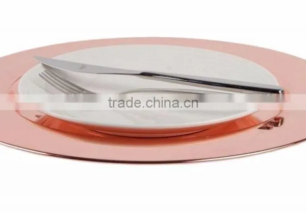 High Qulaity Copper Charger Plate photo-2