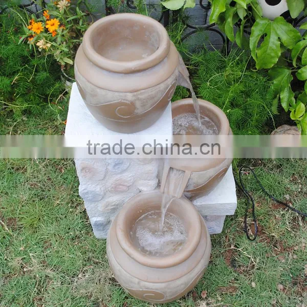 Wholesale Polyresin Jars Outdoor Water Fountain photo-2