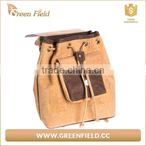 Beautiful Ladies Cork Leather Backpack Environmental Women Bag photo-2