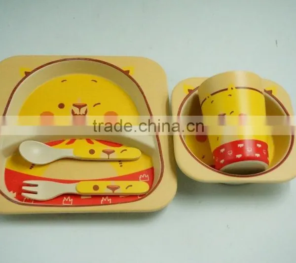Bio Bamboo Fibre Plant Fibre Kids Dinnerware Set photo-4