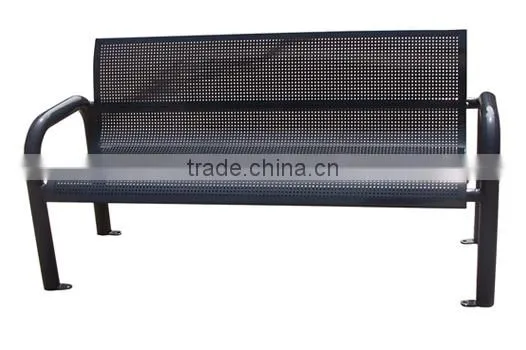 Arlau Outdoor Park Iron Garden Bench photo-5