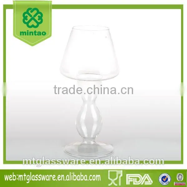 3-tier High Temperature Resistance Clear Series Tall Glass Hurricane Candle Holder photo-3