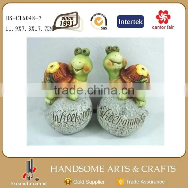 Handmade Craft Hot Selling Products Lovely Garden Tortoise Sculpture photo-2