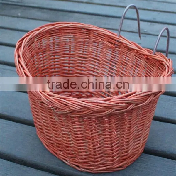 Wholesale High Quality Handmade Woven Wicker Removable Wicker Bicycle Basket photo-3