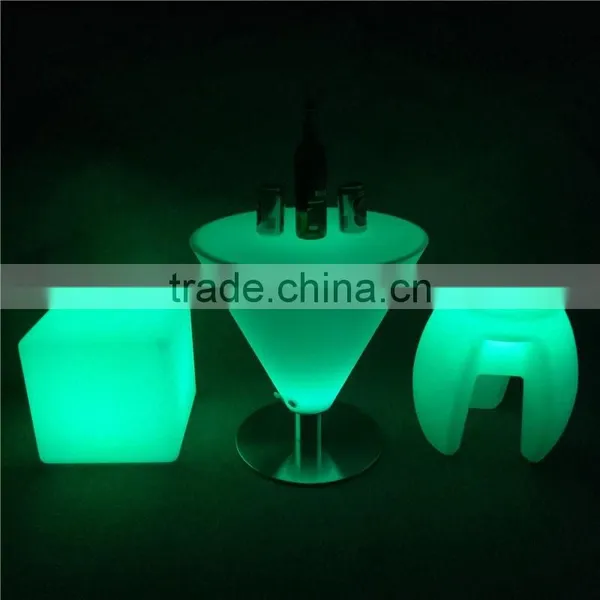 Newly Solar Powered System Lighting Colorful Plastic LED Stool With 16 Colors Change by Remote Control photo-5