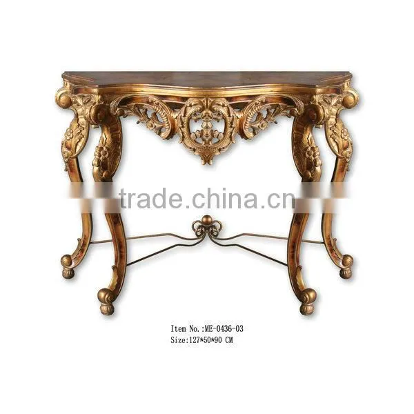 French Style Green Marble Console Tables For Sale photo-5