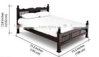 Indian Traditional Wooden Queen Size Bed photo-2
