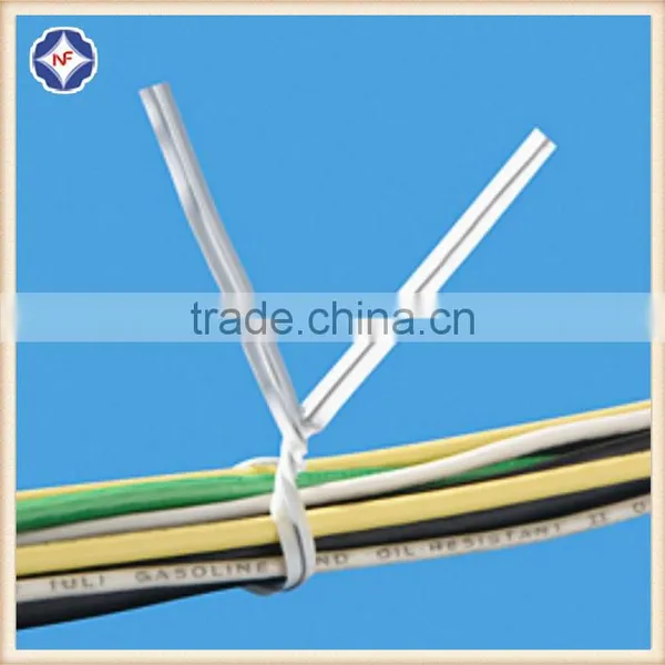 Bag Closuring Plastic Galvanized Single Wire Mini Twist Tie photo-4