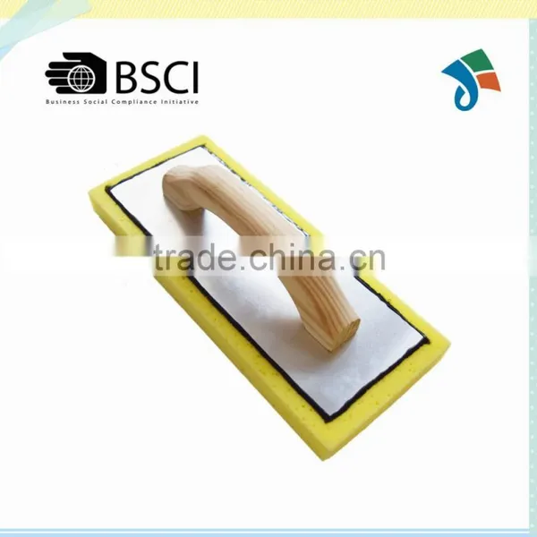 Swiss Cheese Sponge With Wood Handle Aluminum Backing Float Trowel photo-3