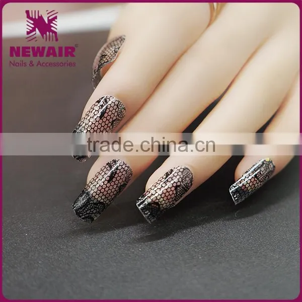 New Arrival 24pcs Wholesale Punctual Lace Foil Nail Sticker photo-3