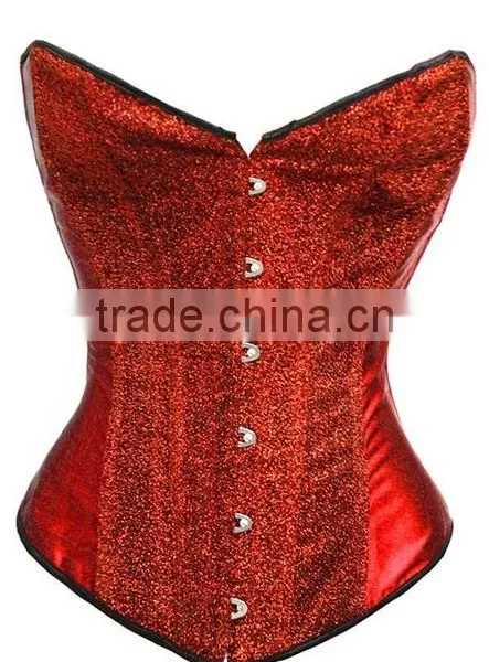 New Feeling Whole Sale Cheap Halloween Hot Sale Mature Women Burlesque Waist Cincher Corset Purple Red Green Golden Blue Color photo-3