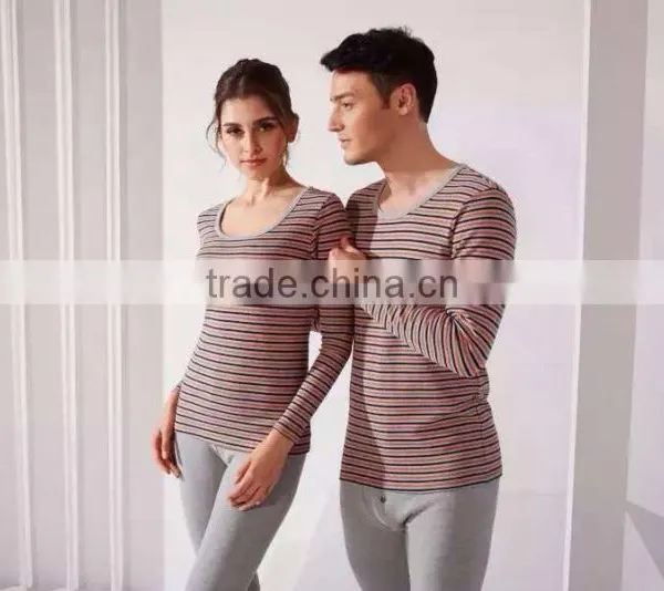 Unisex Pajama Set for Couple Thermal Underwear Cotton Fabric photo-5