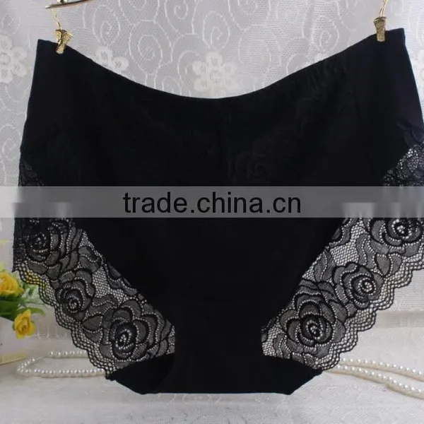 Beauty Color Lace/spandex Sexy Adult Woman Panty Transparent Underwear for Girl photo-3