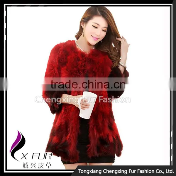 CX-G-A-18A 2016 New Real Raccoon Dog Fur Real Fur Jacket photo-5