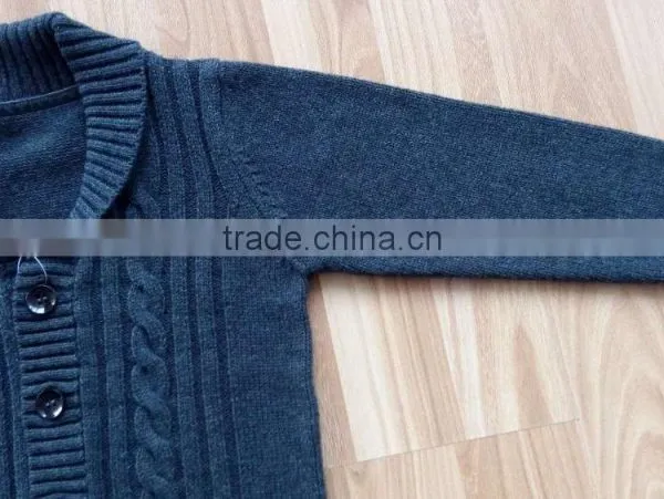 Fashion Winter Long Sleeve Cable Knitting Cardigan Sweaters For Kids(KD23) photo-2